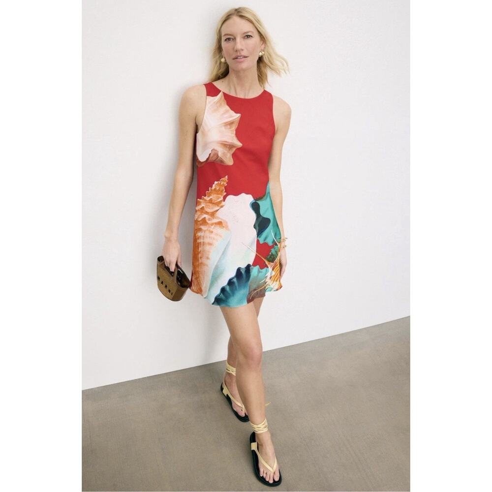 Murex Electra Bias Mini Dress Sz L with small stains